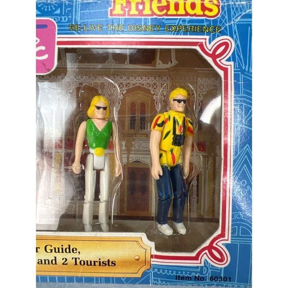 Disney Magic Town Square Friends Tour Guide Engineer  2 Tourists VTG Sears - Picture 3 of 5